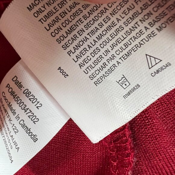 Y2K Velvet Velour Tank Top XL Red Black True Freedom Lace Trim Empire Babydoll - Picture 7 of 7